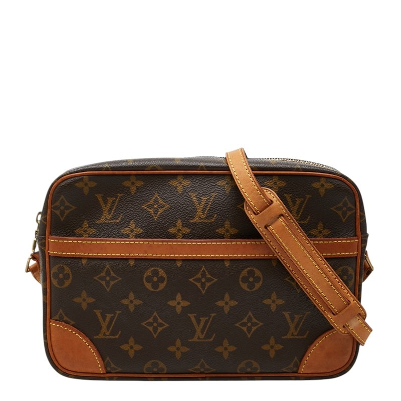 ルイ ヴィトン モノグラム トロカデロ27 斜め掛け ショルダーバッグ M51274 ブラウン PVC レザー レディース LOUIS VUITTON 【中古】