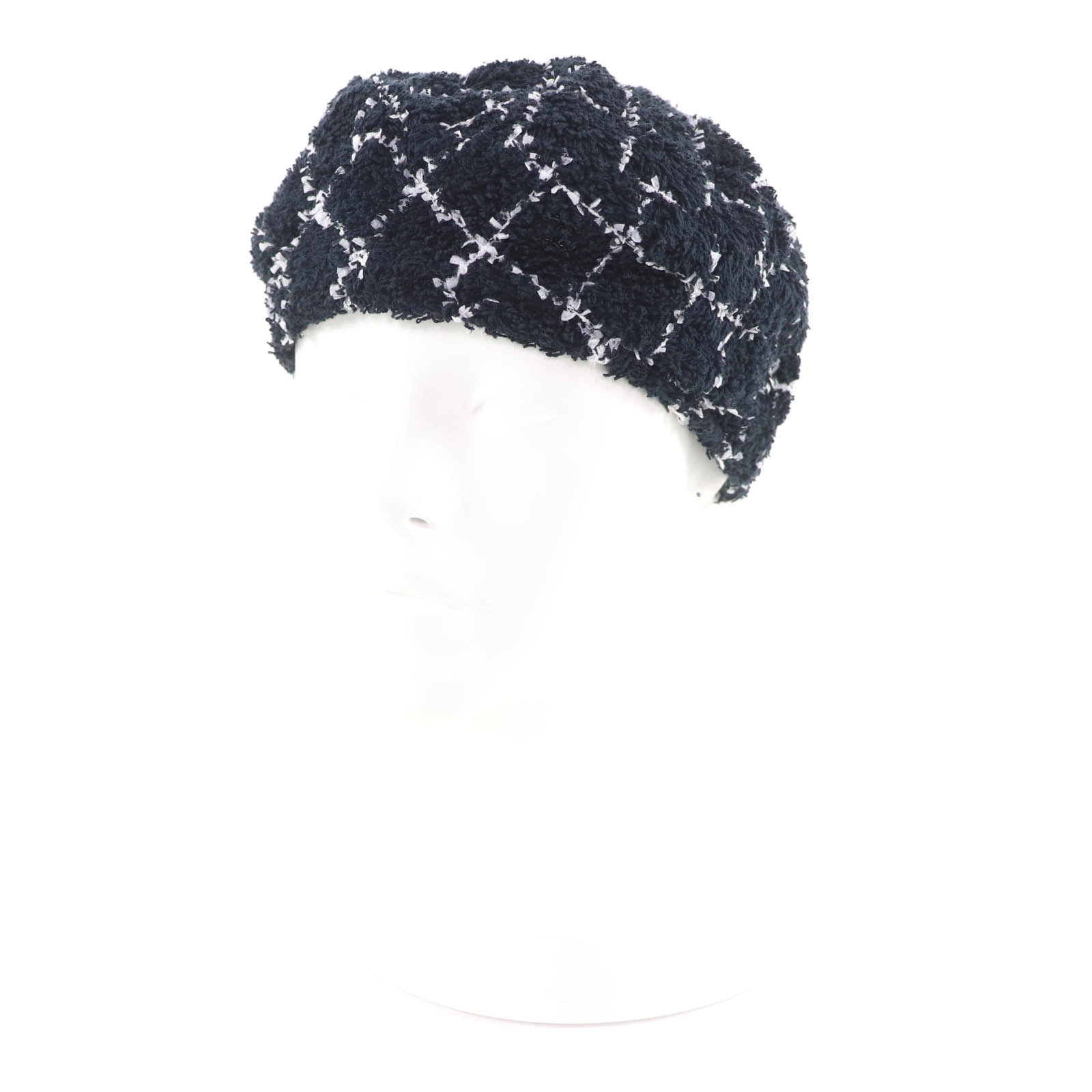 美品 シャネル ベレー帽 ブラック レディース M 19C