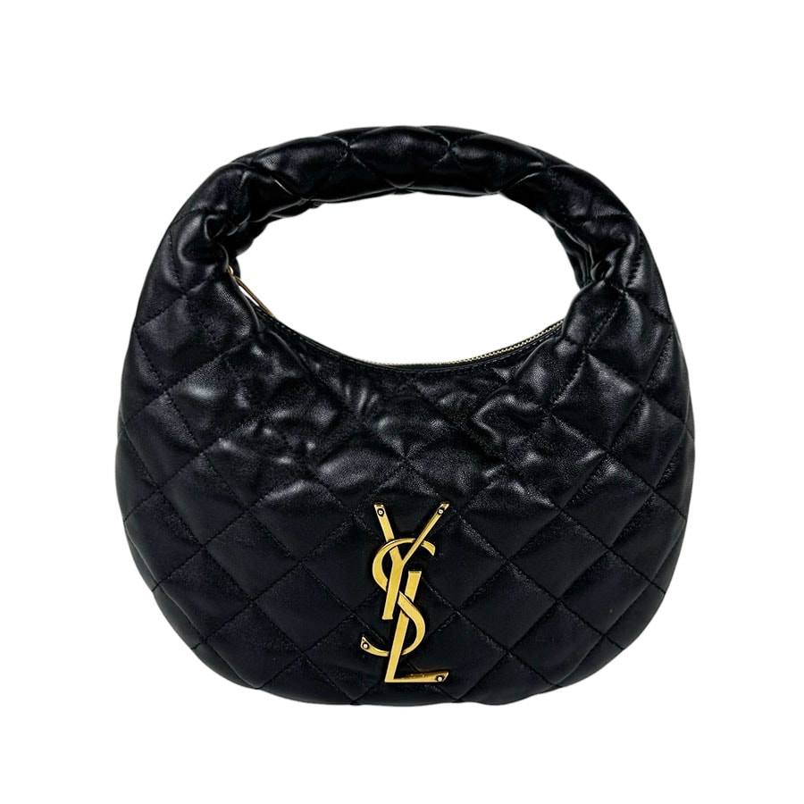 サンローラン SAINT LAURENT ハンドバッグ イカリーノ レザー ブラック レディース 851689【中古】 z11304