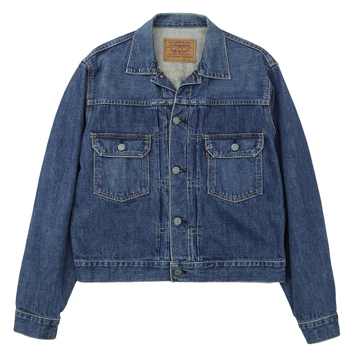 【SALE】Levi's リーバイス デニムジャケット サイズ 40 メンズ 2nd セカンド Gジャン ロゴボタン アウター インディゴ 日本製