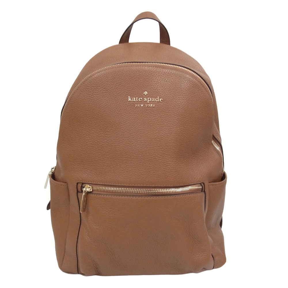 Kate Spade ケイトスペード バックパック ミディアム バックパック レザー リュック ブラウン系【中古】
