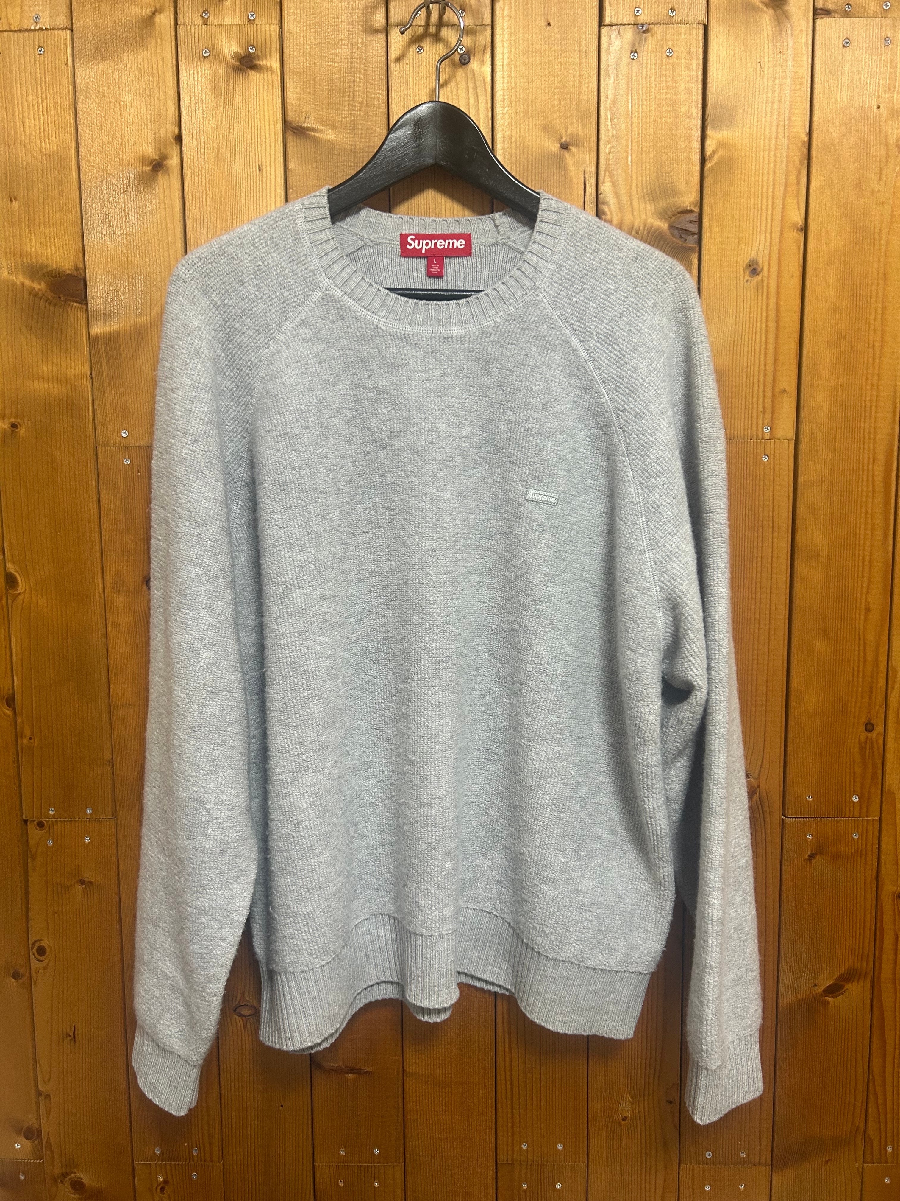 Supreme Terry Small Box Sweater "Heather Grey"