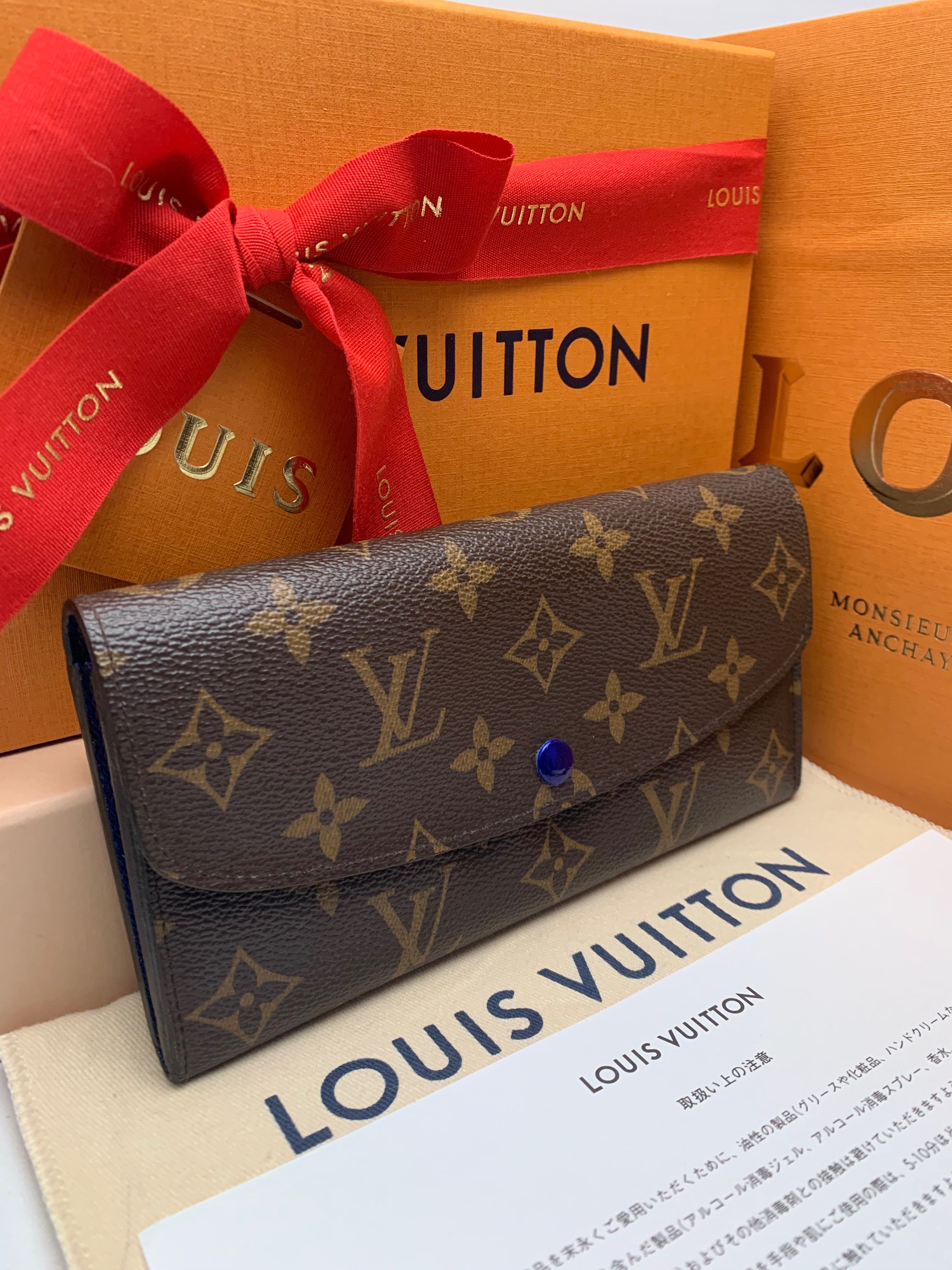 Louis Vuitton Emilie Wallet "Blue"