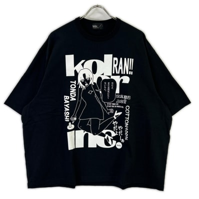 カラー ブラック 23SCM-T12207 度詰めハード天竺プリントTシャツ 1