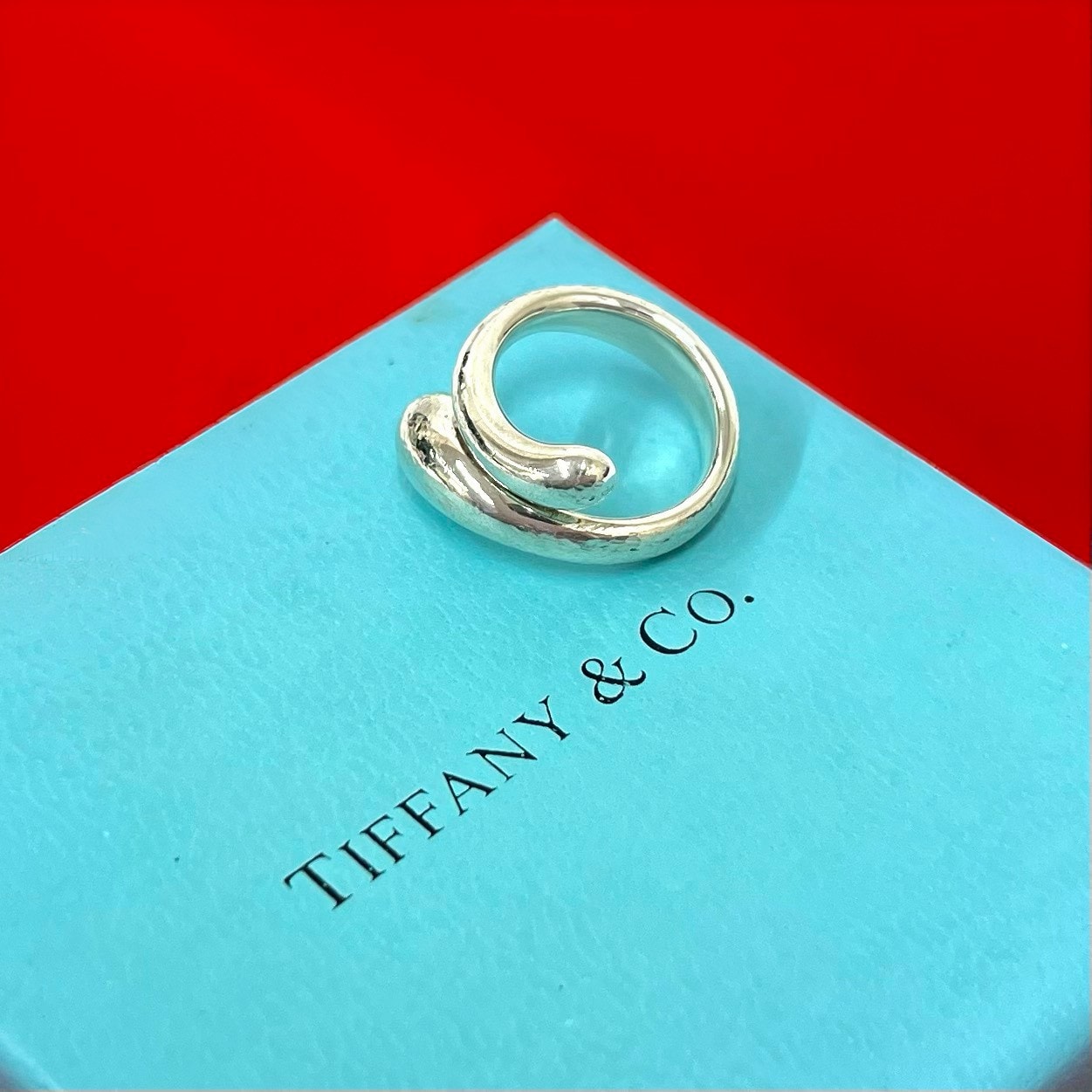 TIFFANY&Co. ティファニー エロンゲイテッド ティアドロップ リング シルバー925 リング・指輪 8号 シルバー
 41951