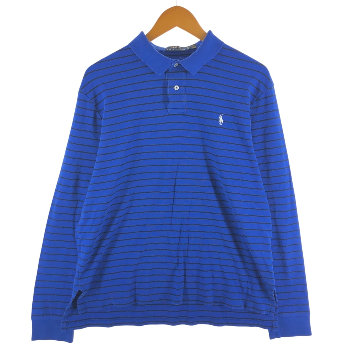古着 ラルフローレン Ralph Lauren POLO RALPH LAUREN 長袖 ボーダー ポロシャツ メンズXL相当/eaa532062