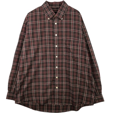 古着 バーバリー Burberry's BURBERRY LONDON 長袖 ボタンダウンチェックシャツ USA製 メンズXL相当/eaa589166
