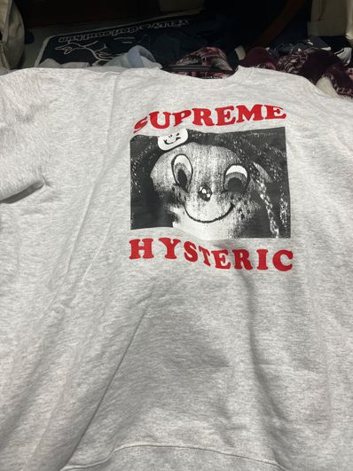 Supreme x HYSTERIC GLAMOUR Crewneck "Grey"