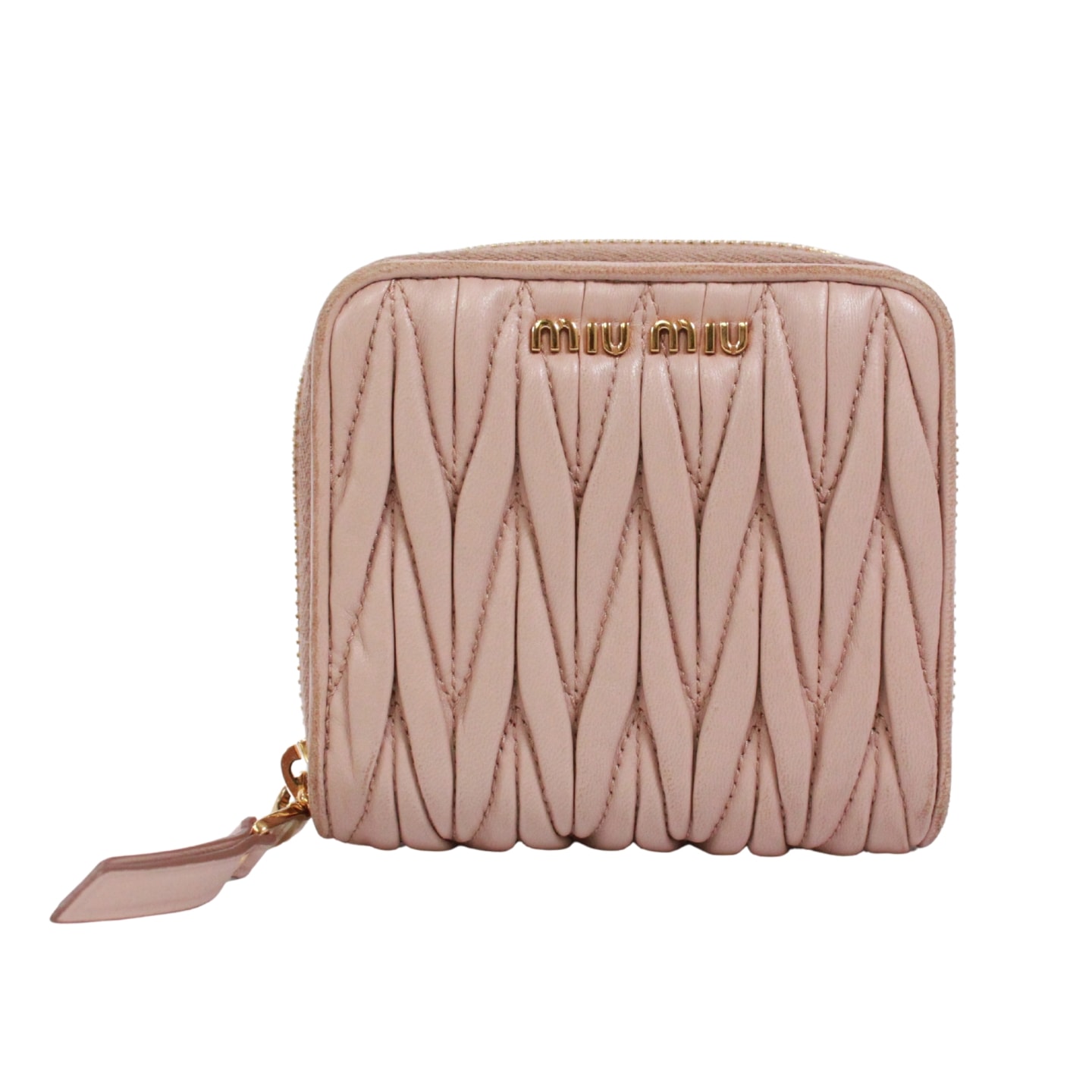 ミュウミュウ マトラッセ 5ML522 二つ折り財布 レディース