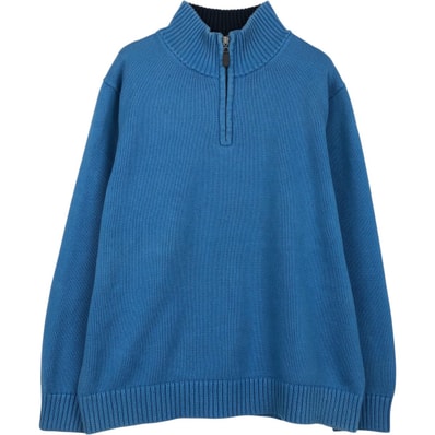 古着 90~00年代 エルエルビーン L.L.Bean コットンニットハーフジップセーター メンズXL相当 ヴィンテージ/eaa660023