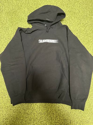 Supreme Motion Logo Hooded Sweatshirt "Black" (23SS)