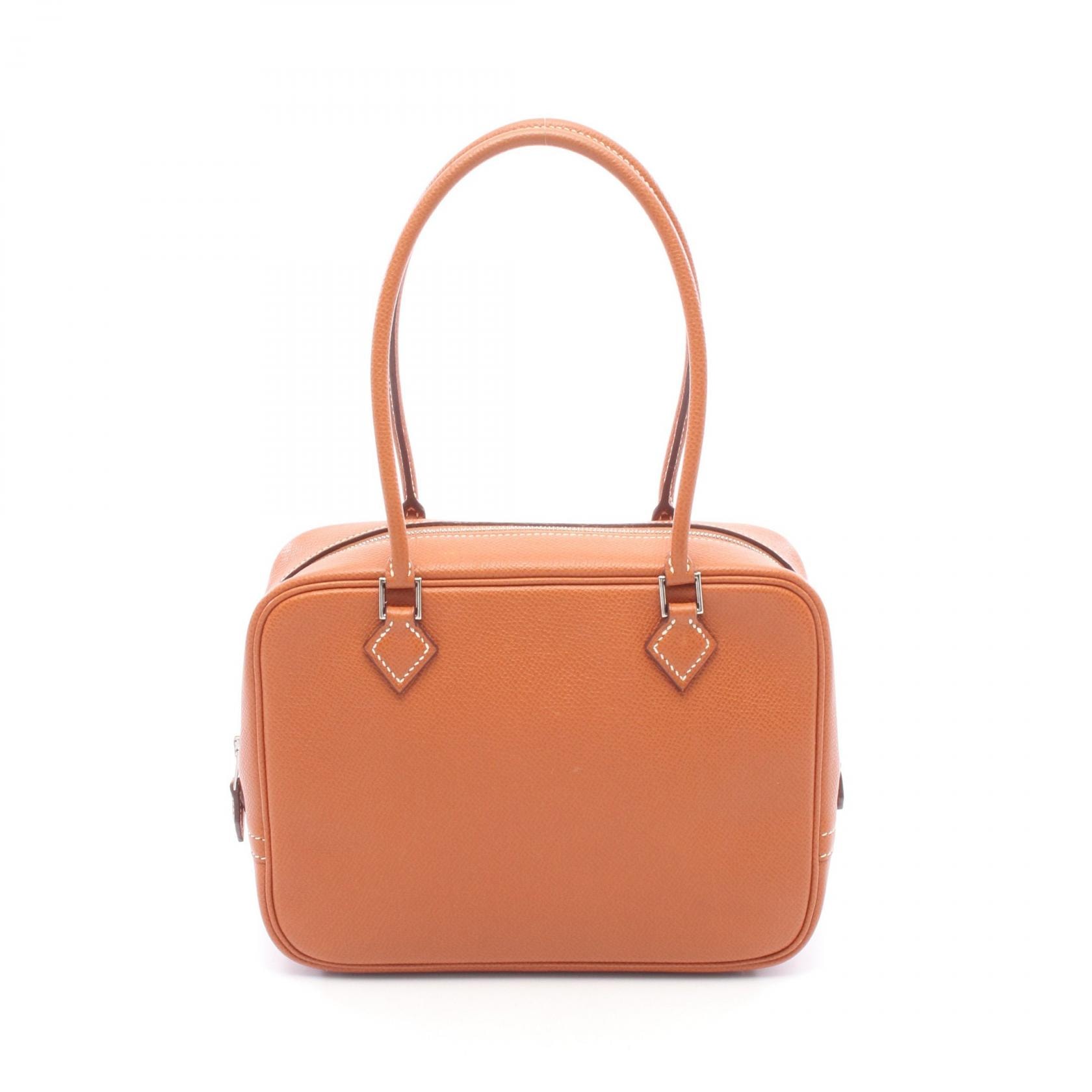 エルメス HERMES ミニプリュム20 ブリック ハンドバッグ バッグ レザー ヴォーエプソン ブリック □I刻印(2005年製造) レディース ブラウン系 【中古】