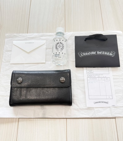 未使用クラス!超美品/値下げ交渉可能 / 正規品!CHROME HEARTS クロムハーツ ウェーブ WAVE ウォレット 財布