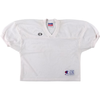 古着 00年代~ チャンピオン Champion AUTHENTIC ATHLETIC APPAREL Vネック 五分袖 メッシュ ゲームシャツ レディースL相当/eaa672915