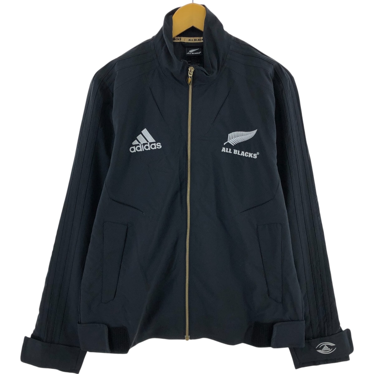 古着 アディダス adidas ALL BLACKS オールブラックス ウインドブレーカー メンズM相当/eaa513891