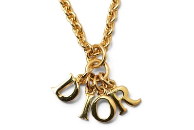 クリスチャンディオール ネックレス Christian Dior ヴィンテージ Diorロゴモチーフ ゴールド【中古】