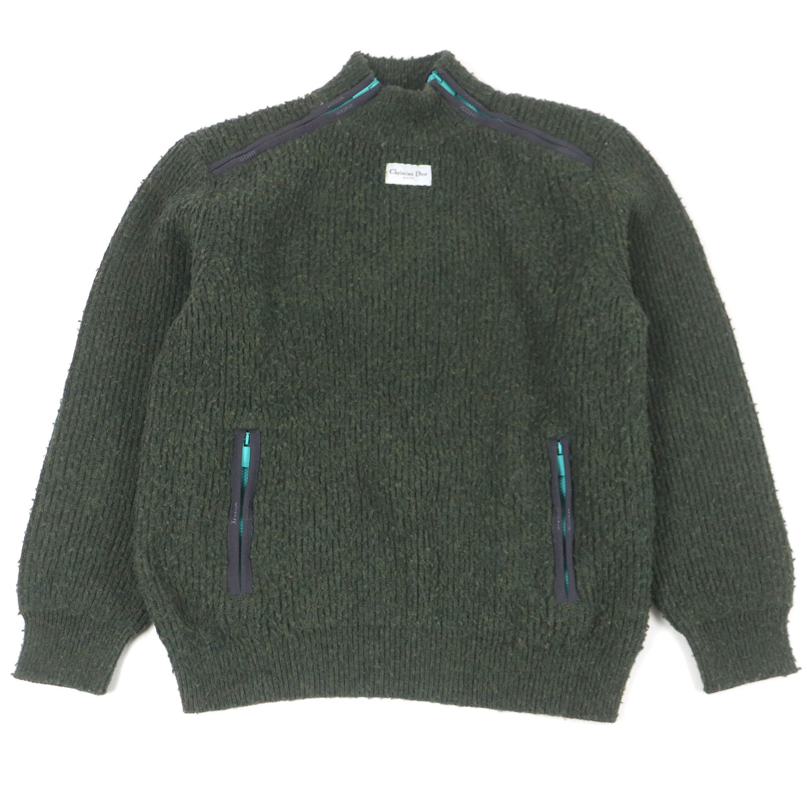 美品 ディオール オム
 ニット グリーン メンズ L 383M640AT547