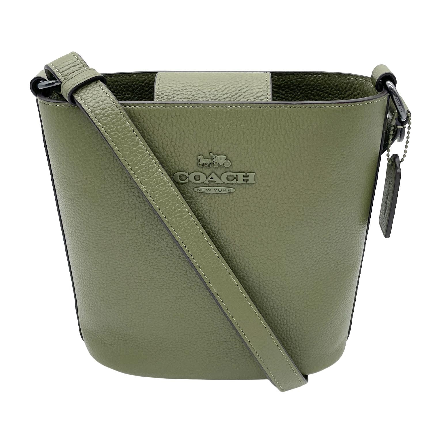 COACH コーチ ソフィー 2WAY ショルダーバッグ
バケットバッグ CR153 ペブルレザー カーキ レディース
【中古】
