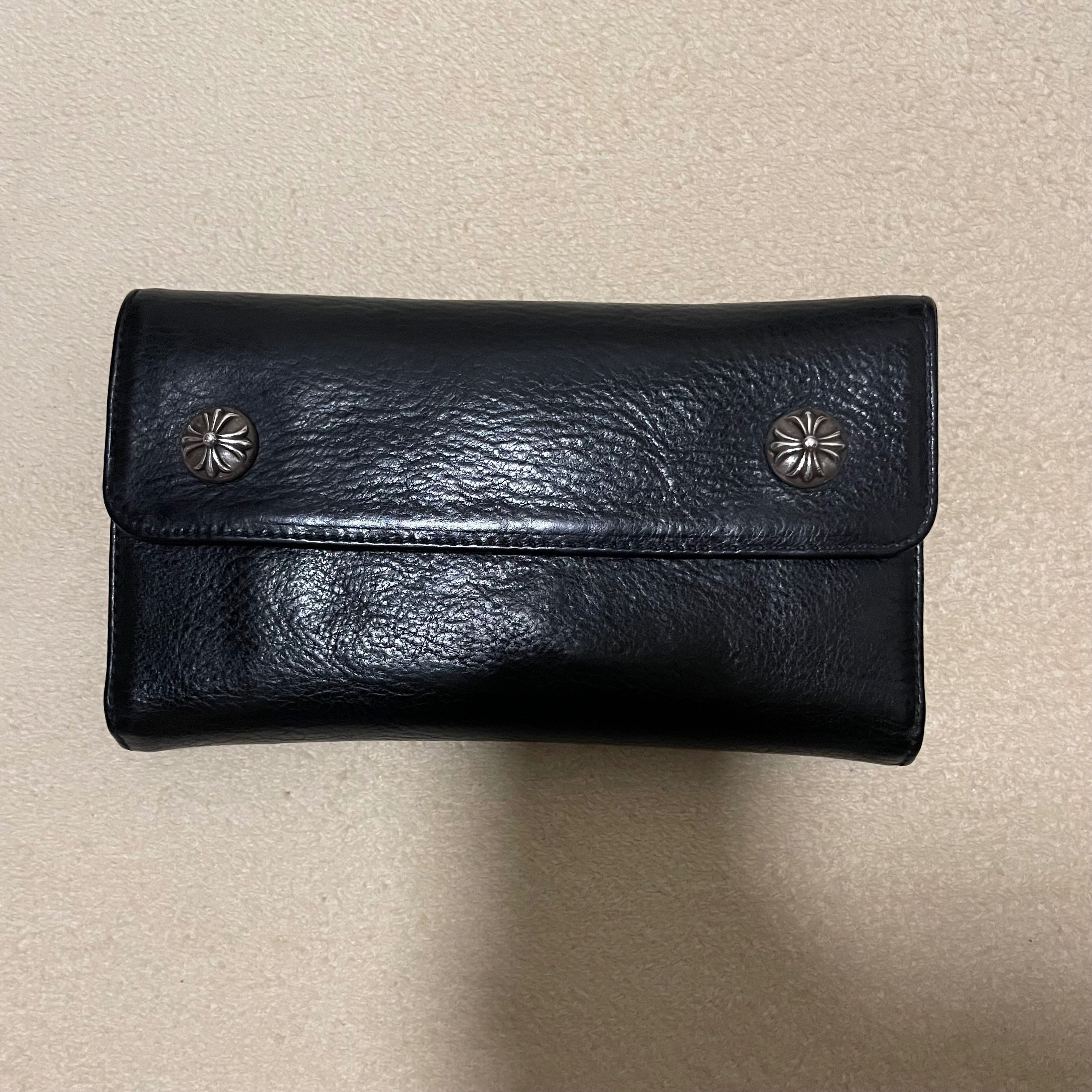 Chrome Hearts Wave Wallet Leather "Black"
