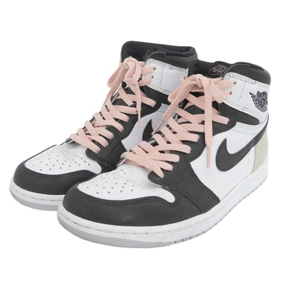 ナイキ Bleached Coral エアジョーダン1 レトロ スニーカー シューズ メンズ ホワイト×ブラック 28.0cm 555088 108 10(US)