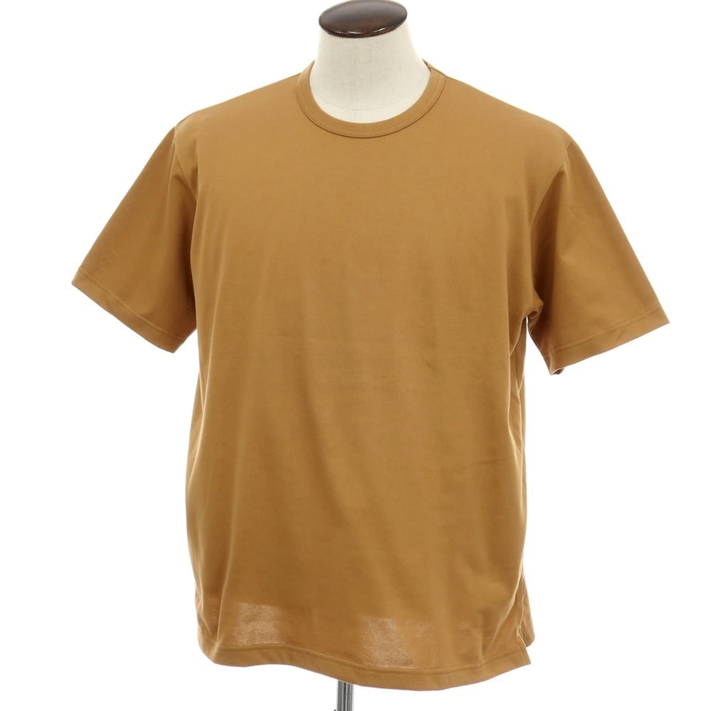 【中古】【未使用】ジュンヤワタナベ マン JUNYA WATANABE MAN 2025年春夏 ポリエステルコットン クルーネック 半袖Tシャツ ライトブラウン【サイズL】【メンズ】