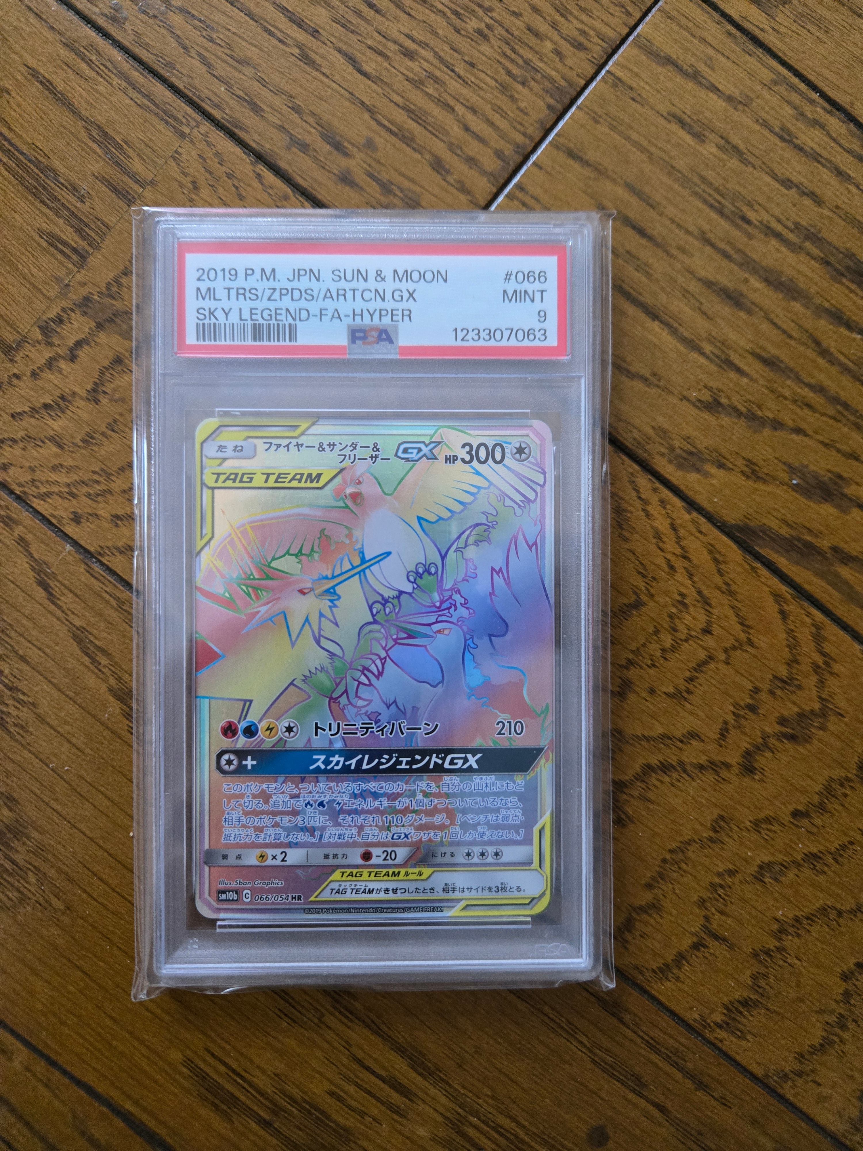 PSA10】ファイヤー&サンダー&フリーザーGX HR[SM10b 066/054](強化拡張