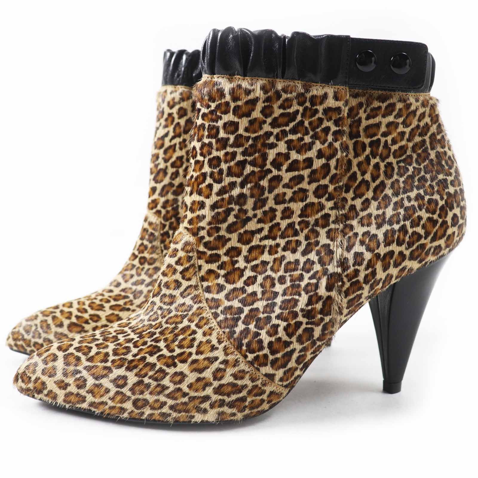 極美品 セリーヌ
 ショートブーツ ブラウン系 ブラック レディース 38