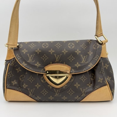 LOUIS VUITTON(ルイ・ヴィトン)ビバリーMM モノグラム ショルダーバッグ ワンショルダー ブラウン PVC レザー ゴールドトーン金具 M40121