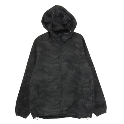 uniform experiment ユニフォームエクスペリメント ジャケット 16AW UE-167043 ZIP BLOUSON スター カモ 迷彩 フーデッド マウンテンパーカー ジップ ブルゾン ジャケット ブラック系 2【中古】