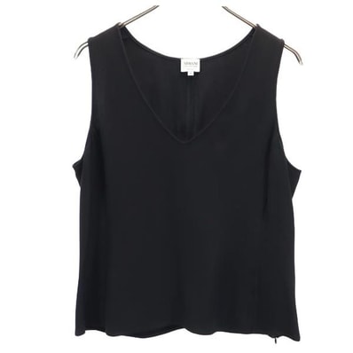 ARMANI COLLEZIONI アルマーニコレッツォーニ イタリア製 ノースリーブ カットソー 46 ブラック系