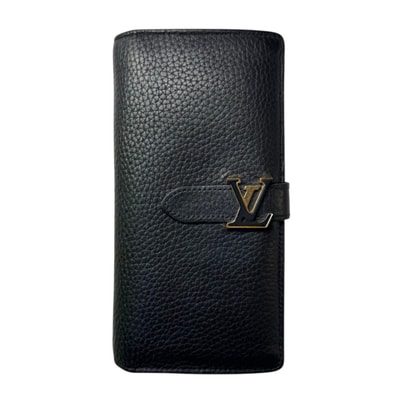 Louis Vuitton LV Vertical Wallet Taurillon Leather "Noir"