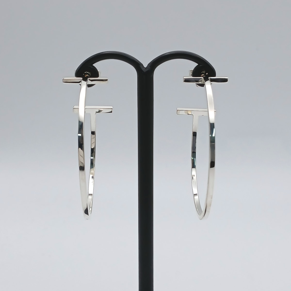 TIFFANY&Co. ティファニー Tワイヤー フープピアス ピアス シルバー925 シルバー  レディース【中古】
