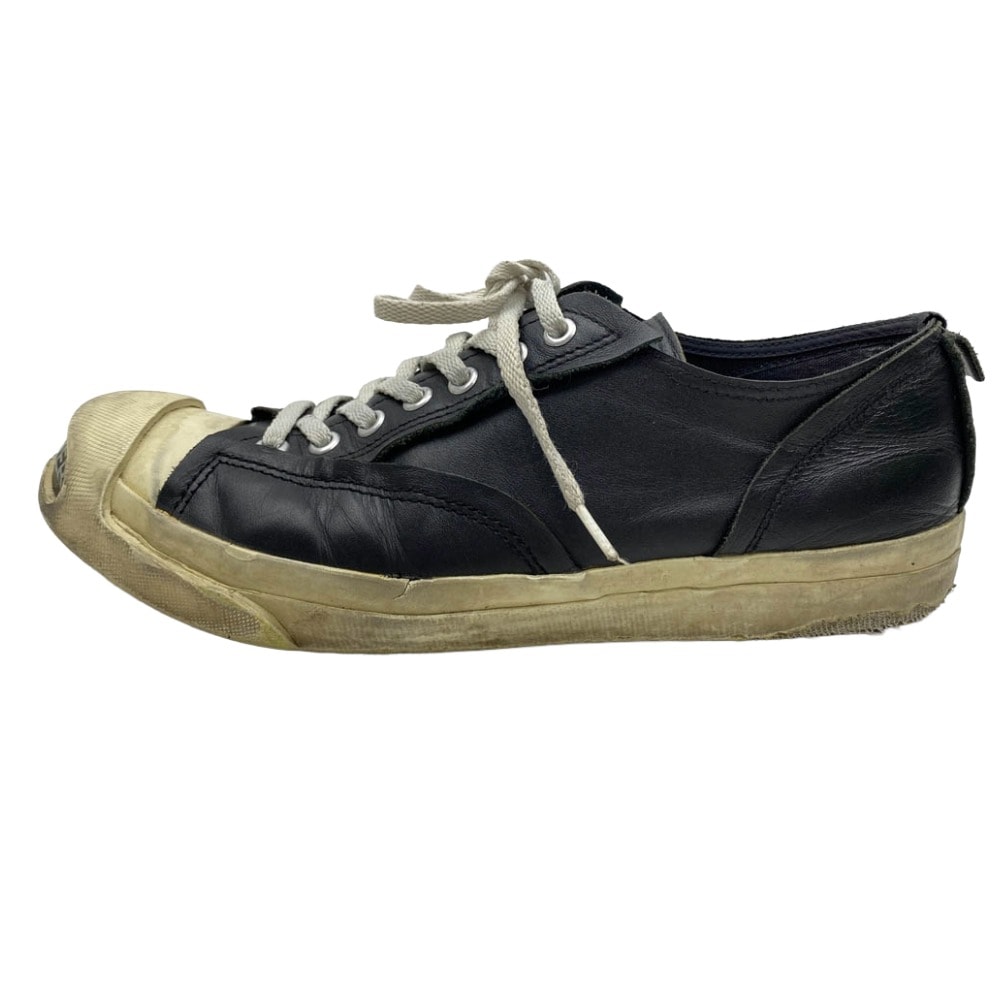 UNDERCOVER アンダーカバー スニーカー 14AW N9F01 25周年 復刻 TOE LOGO LEATHER SNEAKERS トゥロゴ ローカット レザー スニーカー ブラック系 M【中古】