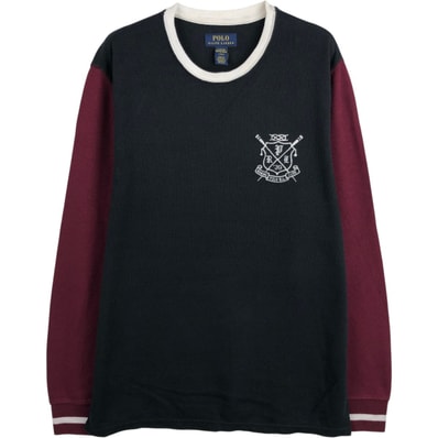 古着 ラルフローレン Ralph Lauren POLO RALPH LAUREN SLEEPWEAR サーマルロングTシャツ メンズL相当/eaa662194