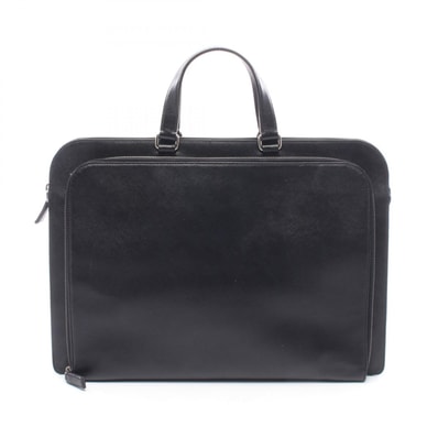 プラダ PRADA SAFFIANO TRAVEL ビジネスバッグ バッグ レザー メンズ ブラック系 VR0023 【中古】