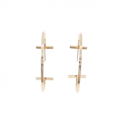 ティファニー Tワイヤー フープ ラージ ピアス