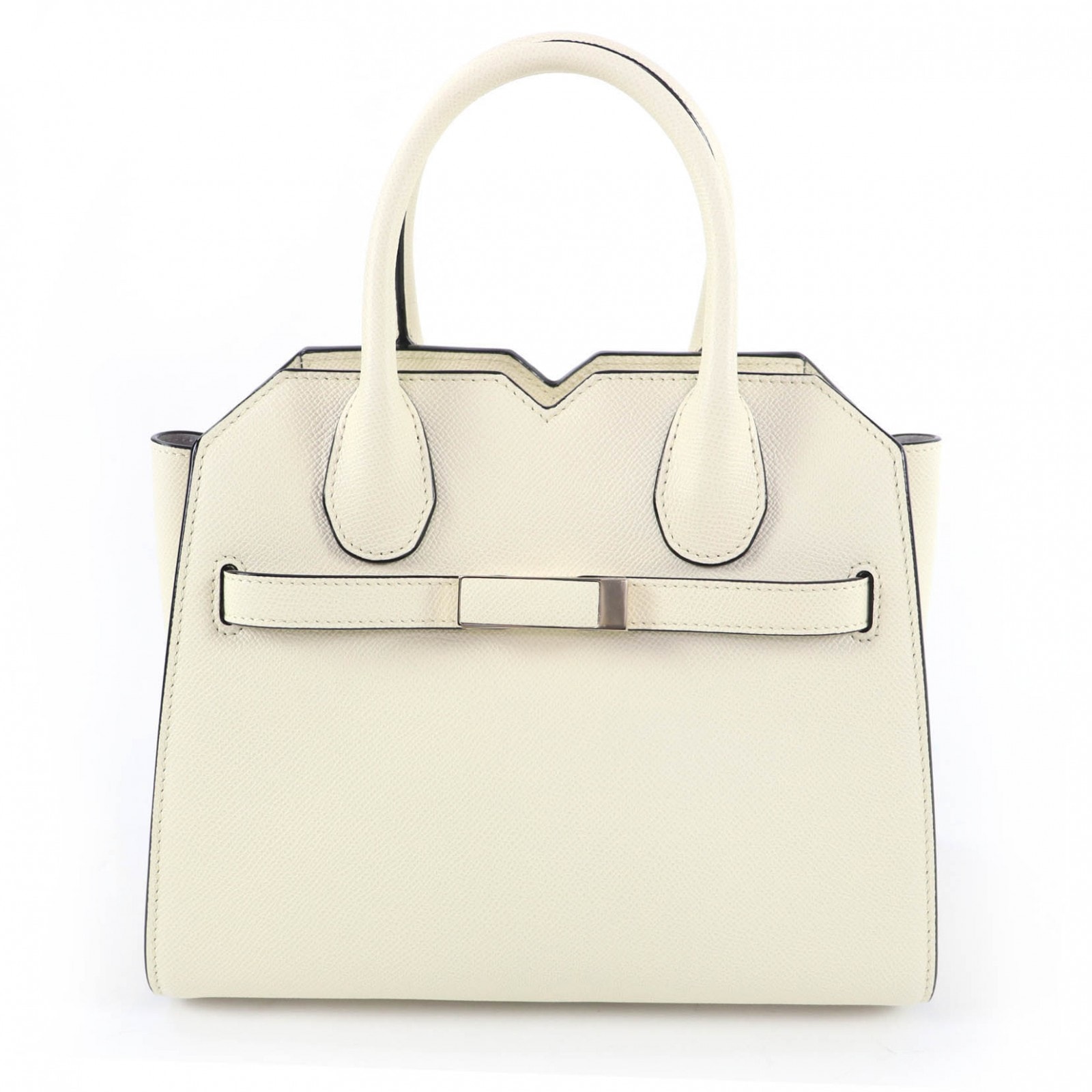 未使用品 ヴァレクストラ ハンドバッグ アイボリー レディース