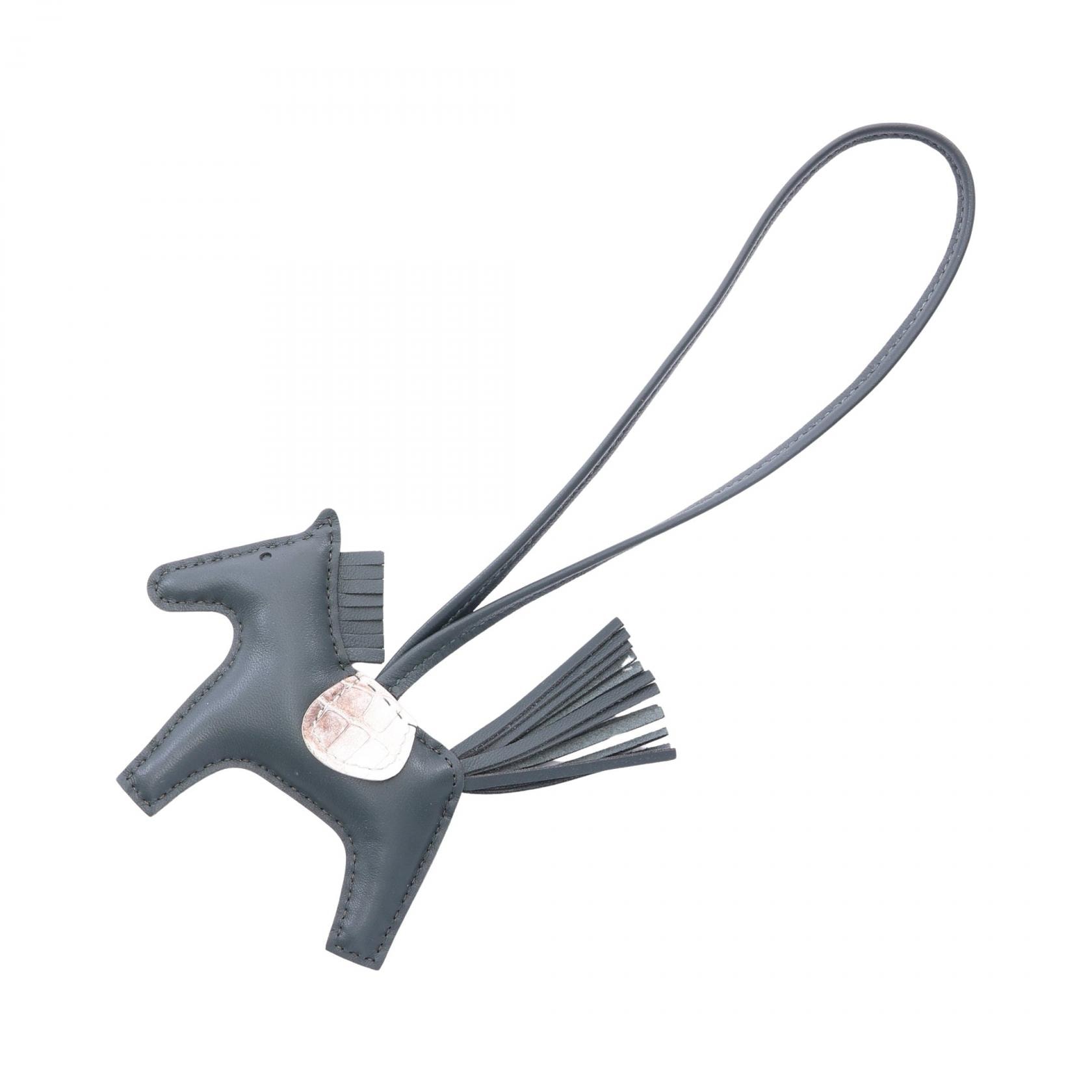 エルメス HERMES ロデオPM タッチ ヴェールマングローブ ヒマラヤ チャーム アクセサリー アニョーミロ / ロコダイル / ニロティカスマット アニョーミロ レディース グリーン系 / ホワイト系 【中古】