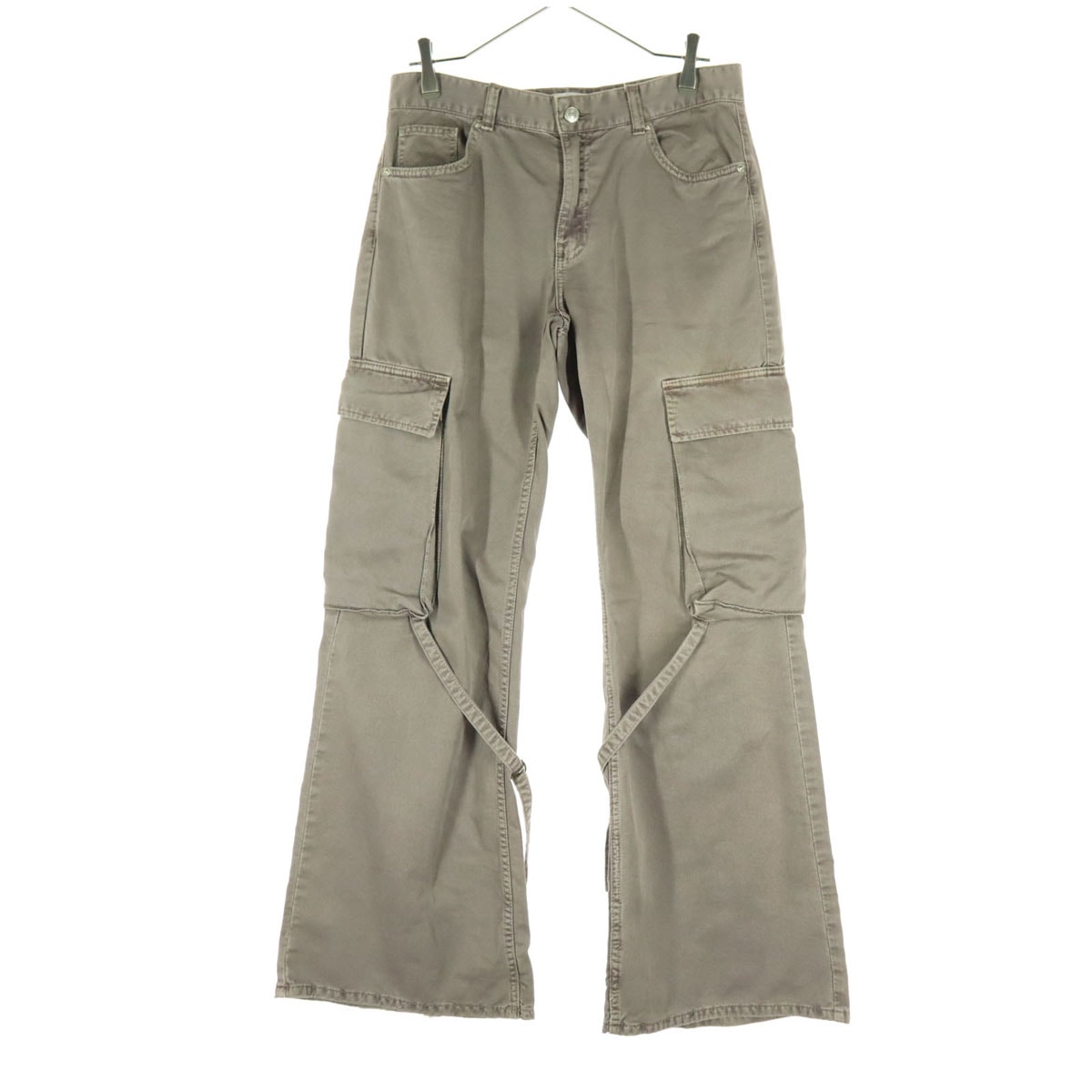 ZARA ザラ コットン フレア カーゴパンツ 38 ブラウン系