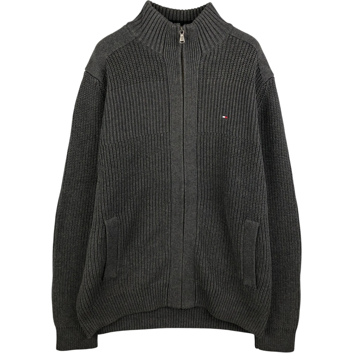 古着 トミーヒルフィガー TOMMY HILFIGER ドライバーズニットセーター メンズL相当/eaa472143