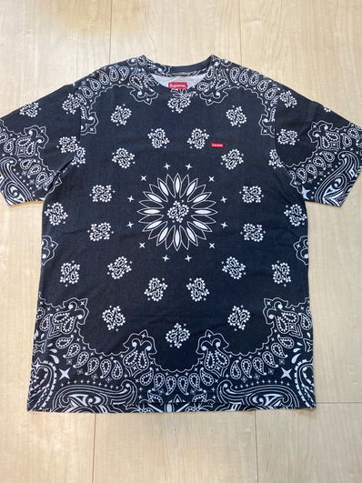 Supreme Small Box Tee "Bandana Black"(21SS)