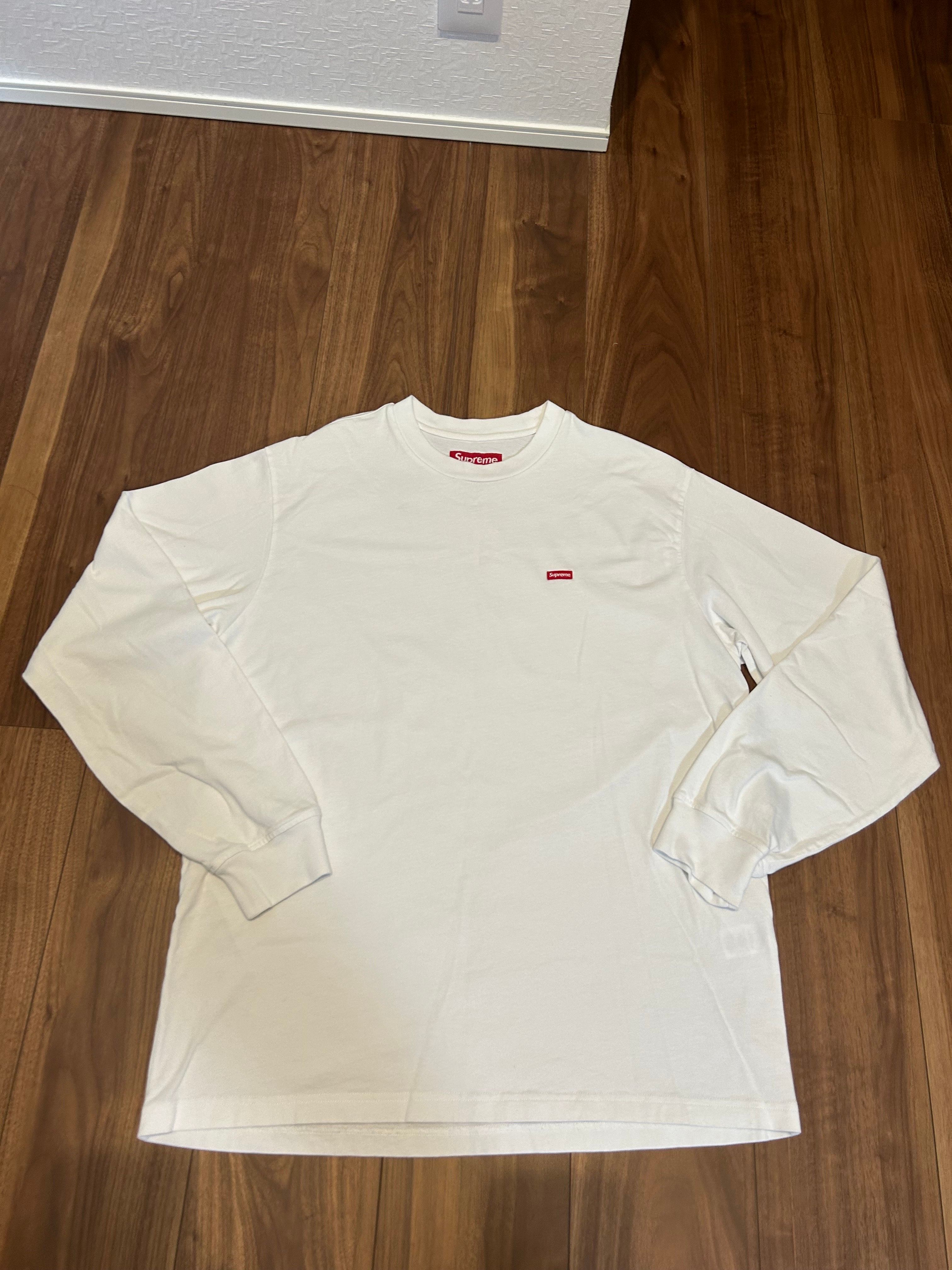 Supreme Small Box L/S Tee "White"(23FW)