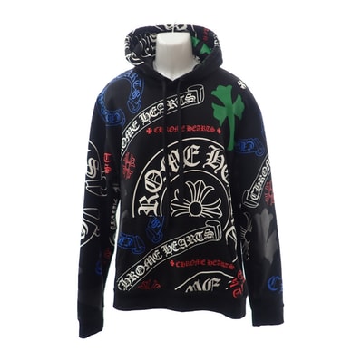 Chrome Hearts Stencil Pattern Print Hoodie Online Exclusive "Black/Multi Color"