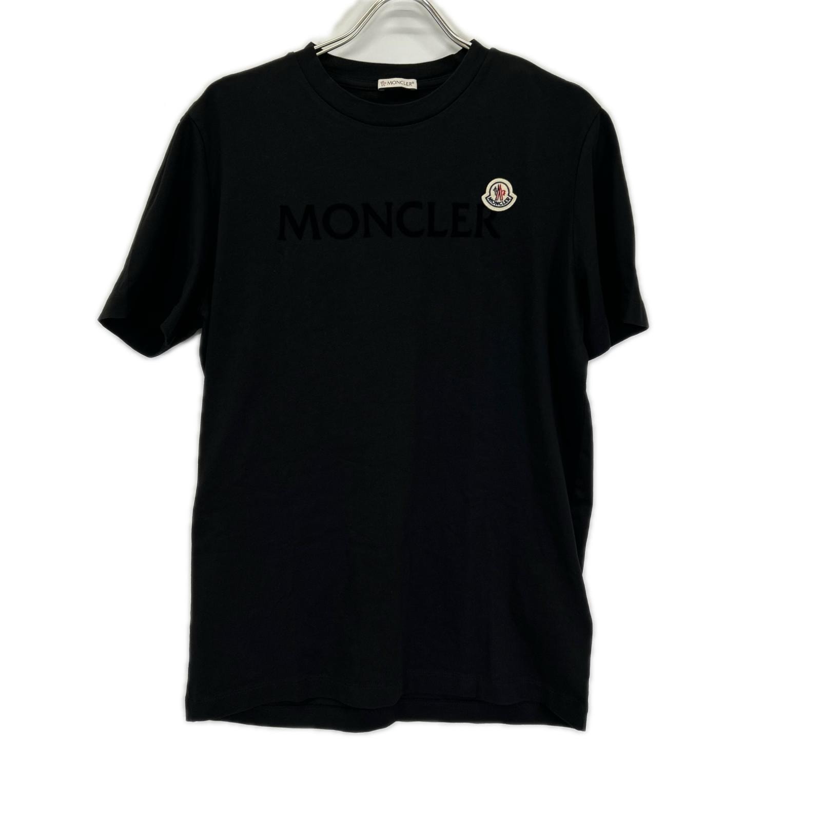 モンクレール I20918C00047 22年 ブラック ロゴ ワッペン Tシャツ M