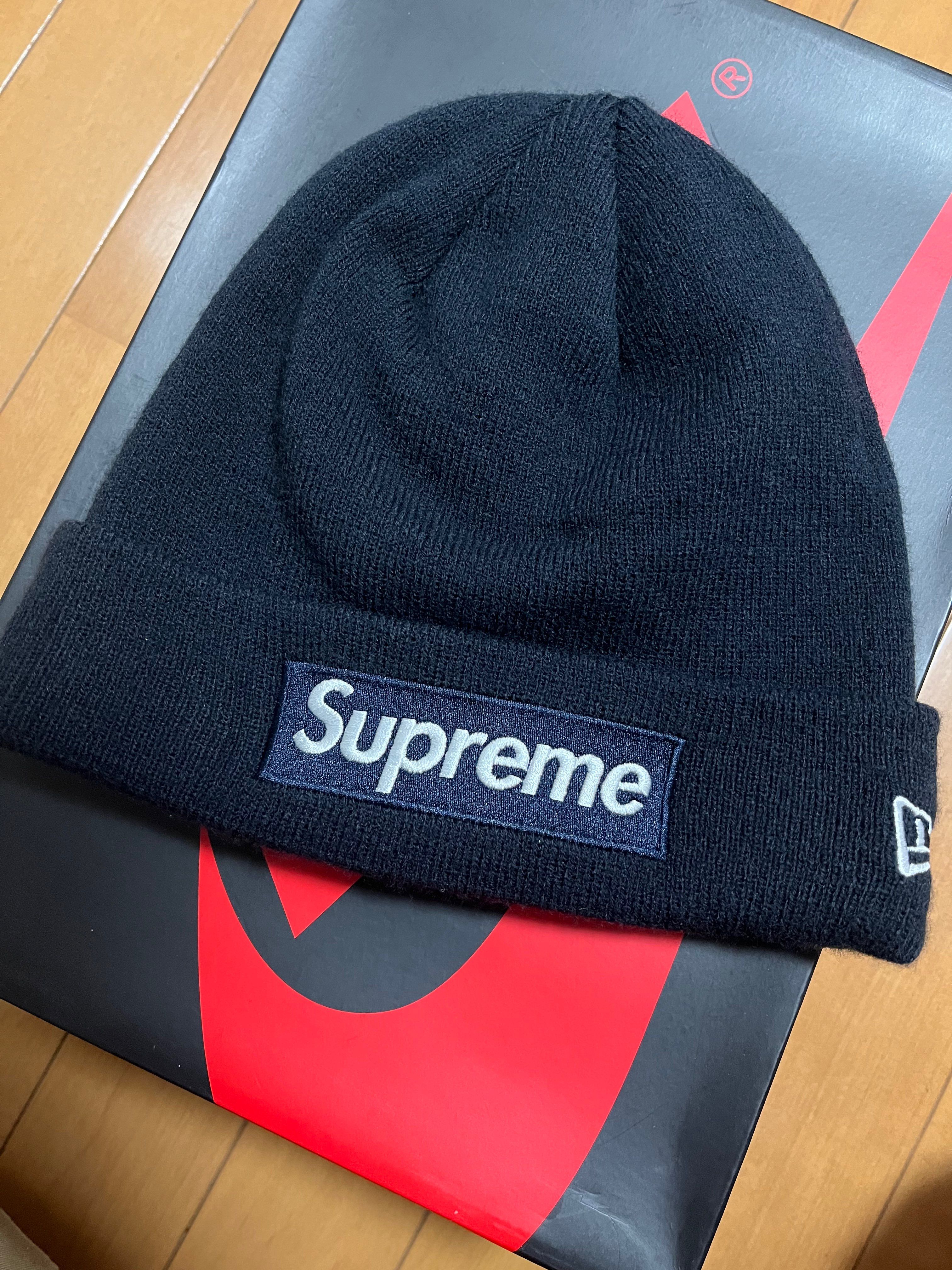 Supreme Box Logo Beanie "navy" (18FW)