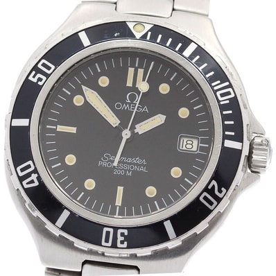 オメガ シーマスター200m デイト クォーツ メンズ 【中古】