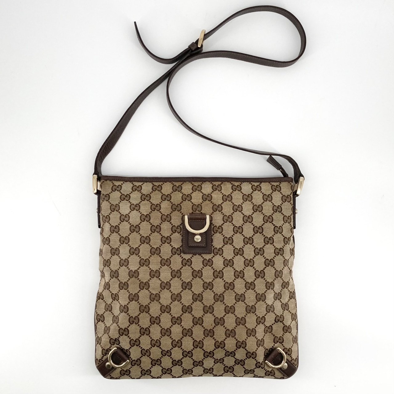 C (やや傷や汚れあり)】GUCCI（グッチ） GGキャンバス アビー レザー