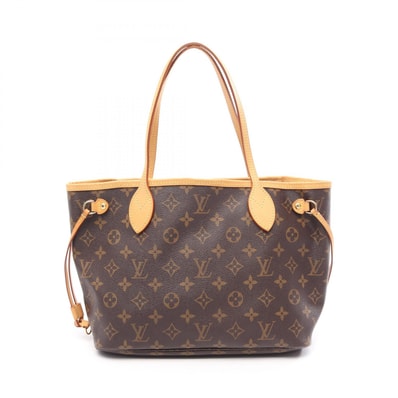 ルイ・ヴィトン LOUIS VUITTON ネヴァーフルPM モノグラム トートバッグ バッグ PVCコーティングキャンバス レザー レディース ブラウン系 M40155 【中古】