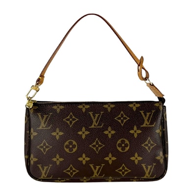 ルイ ヴィトン LOUIS VUITTON ハンドバッグ アクセサリーポーチ モノグラム ポシェット アクセソワール モノグラムキャンバス ブラウン レディース M51980【中古】 z11037