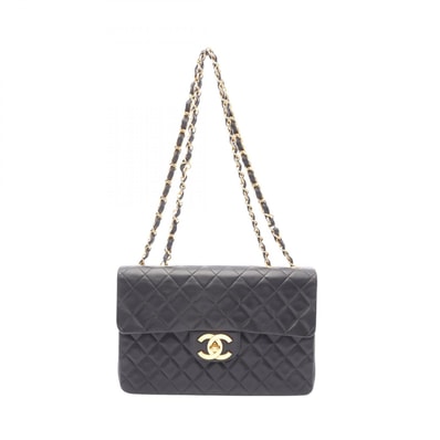 シャネル CHANEL デカマトラッセ34 ショルダーバッグ バッグ ラムスキン(羊革) レディース ブラック系 【中古】